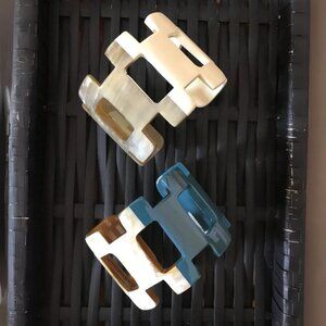 💫Horn Cuff Bracelet - Buffalo Horn and Lacquer C Cuff